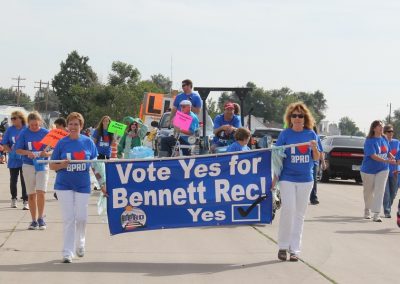 people walking in parade